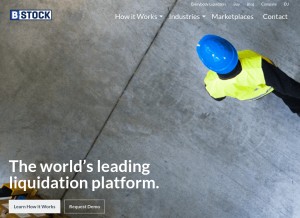 How bstocksolutions.com looks like on a tablet such as an iPad.