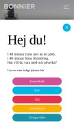 How btdmtech.se looks like on a mobile device such as an iPhone.
