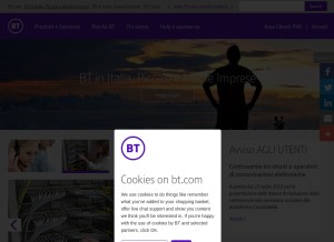 How btitalia.it looks like on a tablet such as an iPad.