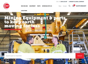 How btpgroup.com.au looks like on a tablet such as an iPad.