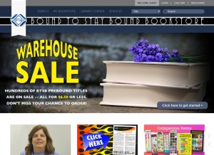 How btsb.com looks like on a tablet such as an iPad.