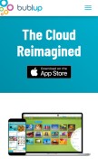 How bublup.com looks like on a mobile device such as an iPhone.