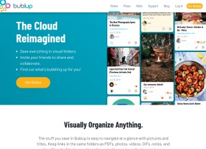 How bublup.com looks like on a tablet such as an iPad.