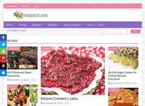 How budget101.com looks like on a tablet such as an iPad.