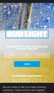 How budlight.com looks like on a mobile device such as an iPhone.