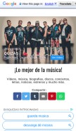 How buenamusica.com looks like on a mobile device such as an iPhone.