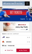How buffalobills.com looks like on a mobile device such as an iPhone.