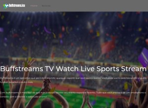 How buffstreams.icu looks like on a tablet such as an iPad.