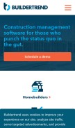 How buildertrend.com looks like on a mobile device such as an iPhone.
