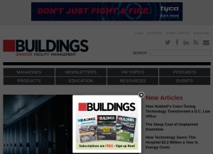 How buildings.com looks like on a tablet such as an iPad.
