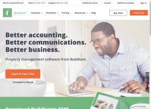 How buildium.com looks like on a tablet such as an iPad.