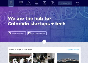 How builtincolorado.com looks like on a tablet such as an iPad.