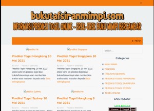 How bukutafsiranmimpi.com looks like on a tablet such as an iPad.