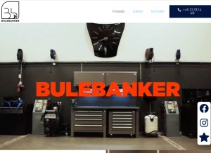 How bulebanker.dk looks like on a tablet such as an iPad.