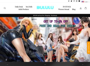 How bululu.shop looks like on a tablet such as an iPad.