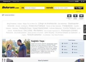 How bulurum.com looks like on a tablet such as an iPad.