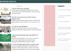 How bumidibandung.id looks like on a tablet such as an iPad.
