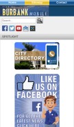 How burbankca.gov looks like on a mobile device such as an iPhone.