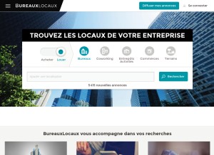 How bureauxlocaux.com looks like on a tablet such as an iPad.