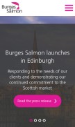 How burges-salmon.com looks like on a mobile device such as an iPhone.