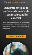 How buscatufotografo.online looks like on a mobile device such as an iPhone.