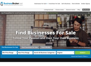 How businessbroker.net looks like on a tablet such as an iPad.