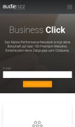 How businessclick.ch looks like on a mobile device such as an iPhone.