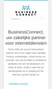 How businessconnect.nl looks like on a mobile device such as an iPhone.