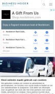 How businessinsider.nl looks like on a mobile device such as an iPhone.