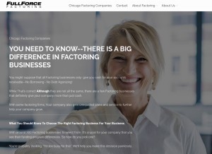 How businessinvoicefactoring.org looks like on a tablet such as an iPad.