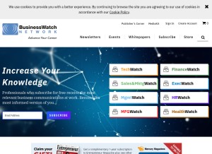 How businesswatchnetwork.com looks like on a tablet such as an iPad.