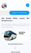 How busrentsdubai.com looks like on a mobile device such as an iPhone.