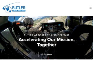 How butler.com looks like on a tablet such as an iPad.