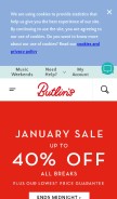 How butlins.com looks like on a mobile device such as an iPhone.
