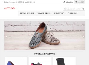 How butyantylopa.pl looks like on a tablet such as an iPad.