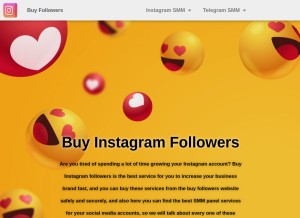 How buy-followers.shop looks like on a tablet such as an iPad.