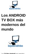 How buyandroidtvbox.top looks like on a mobile device such as an iPhone.