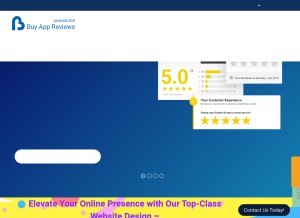How buyappreviewsandroid.com looks like on a tablet such as an iPad.