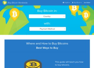 How buybitcoinworldwide.com looks like on a tablet such as an iPad.