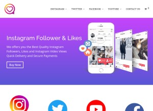 How buyinstalike.co.uk looks like on a tablet such as an iPad.