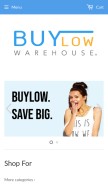 How buylowwarehouse.com looks like on a mobile device such as an iPhone.