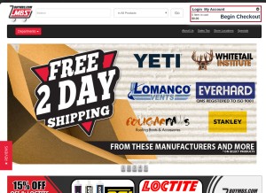 How buymbs.com looks like on a tablet such as an iPad.