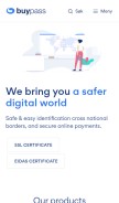 How buypass.com looks like on a mobile device such as an iPhone.