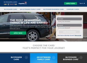 How buypowercard.com looks like on a tablet such as an iPad.
