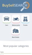 How buysellsearch.com looks like on a mobile device such as an iPhone.