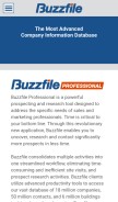 How buzzfilepro.com looks like on a mobile device such as an iPhone.
