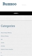 How buzzzoo.net looks like on a mobile device such as an iPhone.