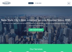 How bway.net looks like on a tablet such as an iPad.