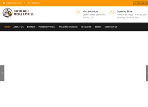 How bwsme.com looks like on a tablet such as an iPad.