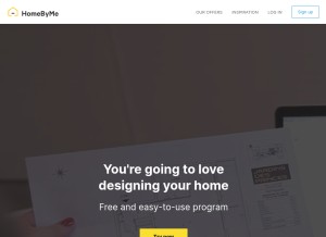 How by.me looks like on a tablet such as an iPad.